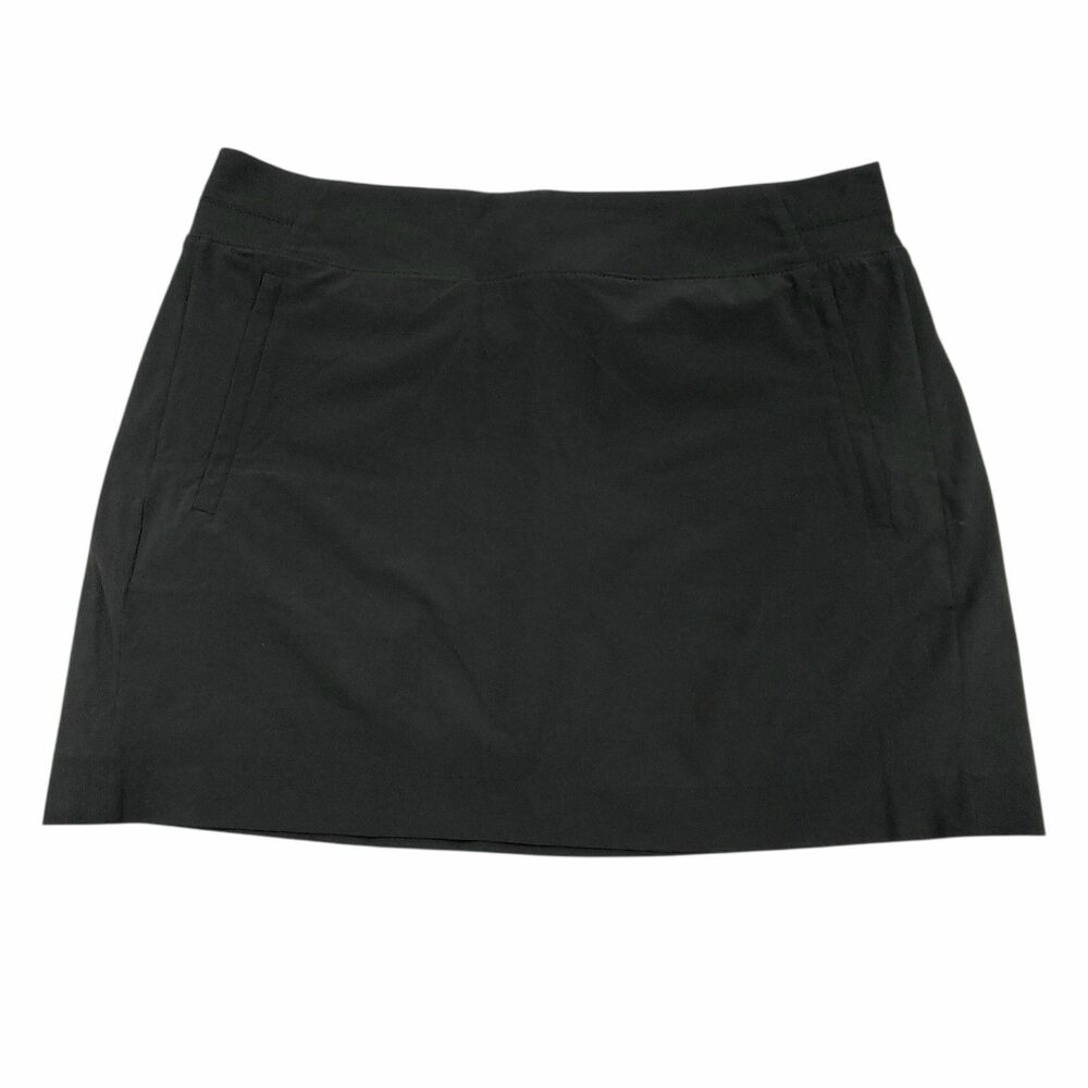 Athleta Brooklyn Skort Womens 16 Black Casual Athletic Tennis Golf High Rise